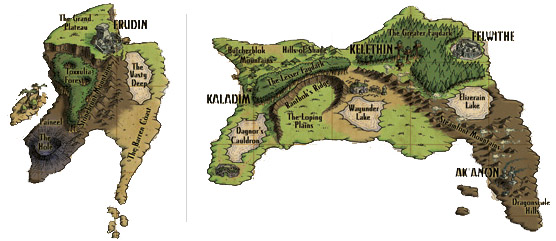 Odus and Faydwer zone connection map